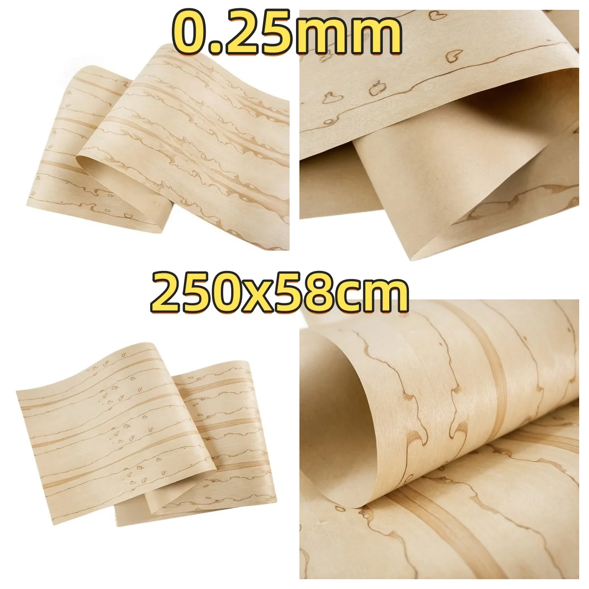 Natural White Sandalwood Veneer, 0.25mm, 250x58cm, For Automotive Interior & Cabinet Veneering.(Backing Non-woven Fabric)
Natural White Sandalwood Veneer, 0.25mm, 250x58cm, For Automotive Interior & Cabinet Veneering.(Backing Non-woven Fabric)