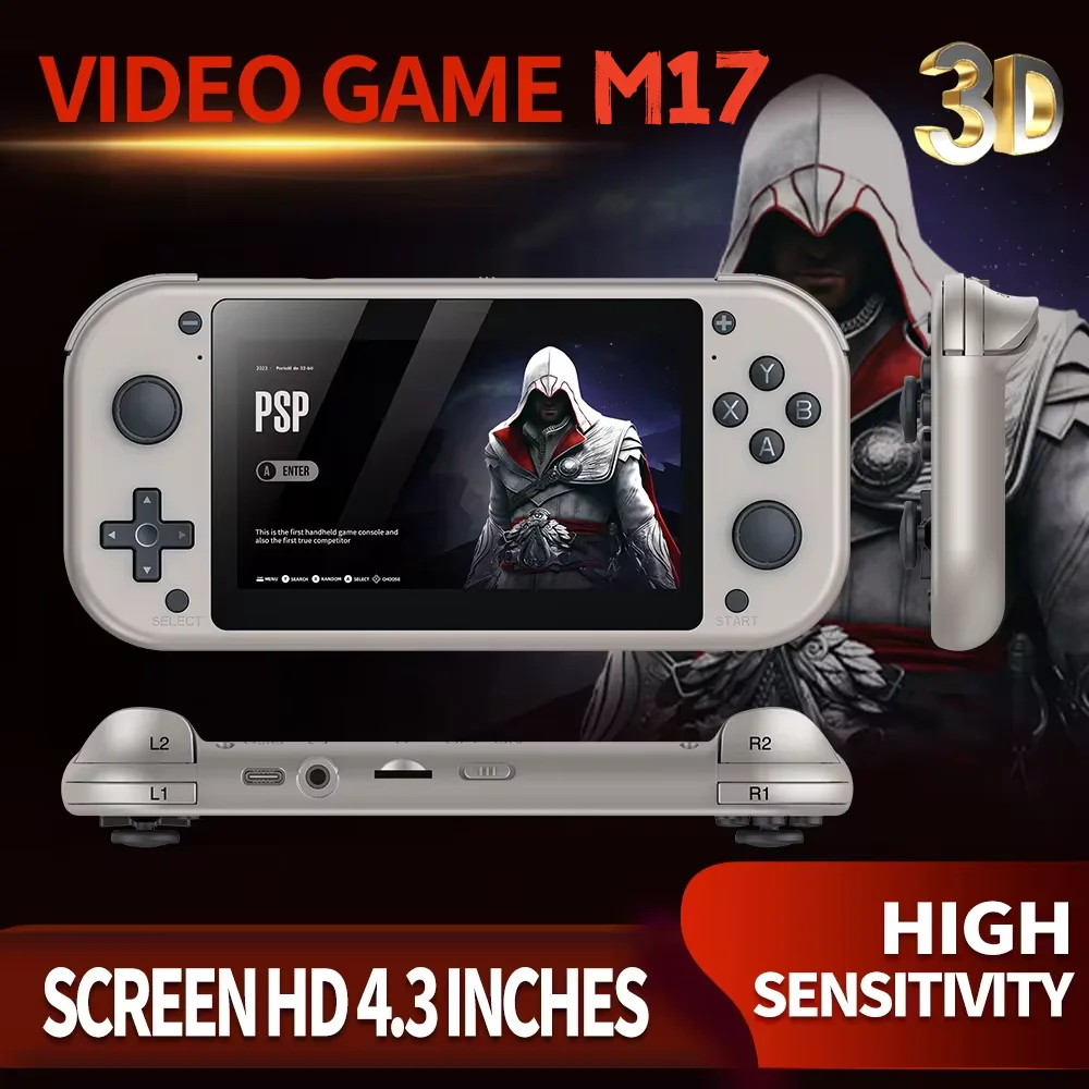 M17 Ретро портативная игровая консоль с открытым исходным кодом Linux System 4,3-дюймовый IPS-экран Портативный карманный видеоплеер 64 ГБ 128 ГБ
M17 Ретро портативная игровая консоль с открытым исходным кодом Linux System 4,3-дюймовый IPS-экран Портативный карманный видеоплеер 64 ГБ 128 ГБ