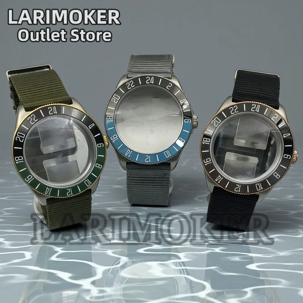 LARIMOKER 40mm Men's Watch Case Stainless Steel Matte Domed Sapphire Crystal Ceramic Luminous Bezel Nylon Strap NH35 Movement
LARIMOKER 40mm Men's Watch Case Stainless Steel Matte Domed Sapphire Crystal Ceramic Luminous Bezel Nylon Strap NH35 Movement