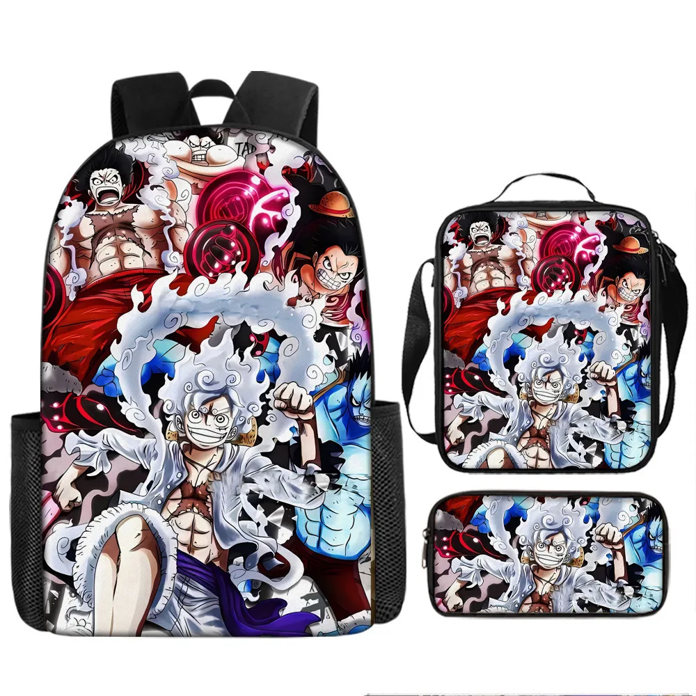 3Pcs One Piece Luffy Cartoon School Bags for Boys Girls School Backpack Light Weight Durable Backpack Crossbody Bag Pencil Case
3Pcs One Piece Luffy Cartoon School Bags for Boys Girls School Backpack Light Weight Durable Backpack Crossbody Bag Pencil Case