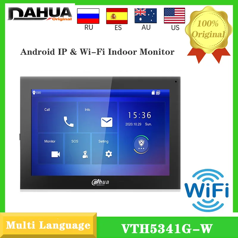 Original Dahua VTH5341G-W Wireless PoE 10" TFT Capacitive Touch Screen Android 2-Way Audio Intercom RS-485 Alarm I/O
Original Dahua VTH5341G-W Wireless PoE 10" TFT Capacitive Touch Screen Android 2-Way Audio Intercom RS-485 Alarm I/O