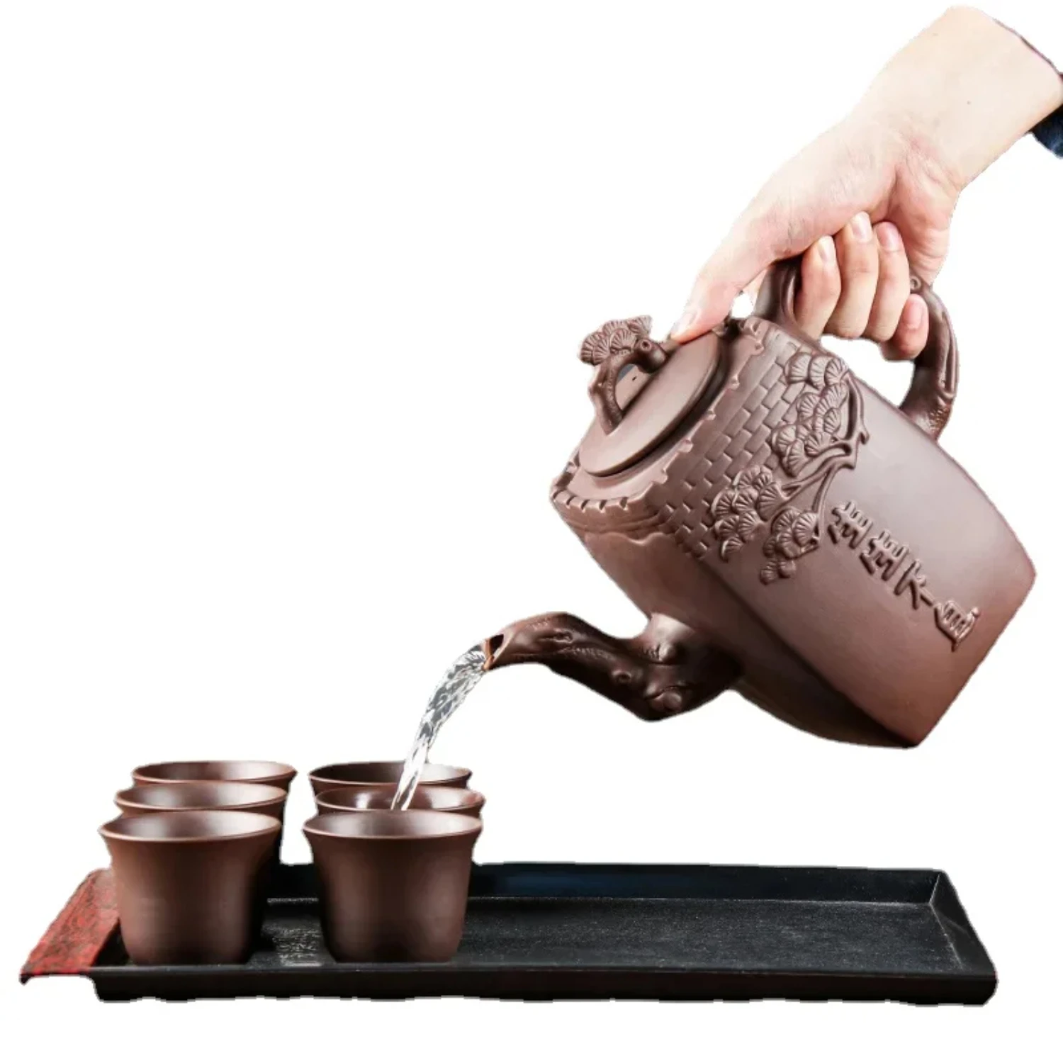 Yixing Large Capacity Purple Clay Tea Pot - Household Red Clay Tea Making Device for Endless Growth and Vitality - 1350ml
Yixing Large Capacity Purple Clay Tea Pot - Household Red Clay Tea Making Device for Endless Growth and Vitality - 1350ml
