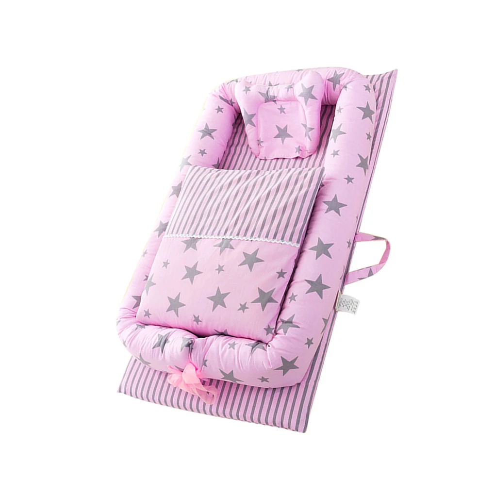 6Pcs Portable Baby Bed Cushion Set Travel Crib Newborn Nest Sleeping Support Head Pillow, Type 1
6Pcs Portable Baby Bed Cushion Set Travel Crib Newborn Nest Sleeping Support Head Pillow, Type 1