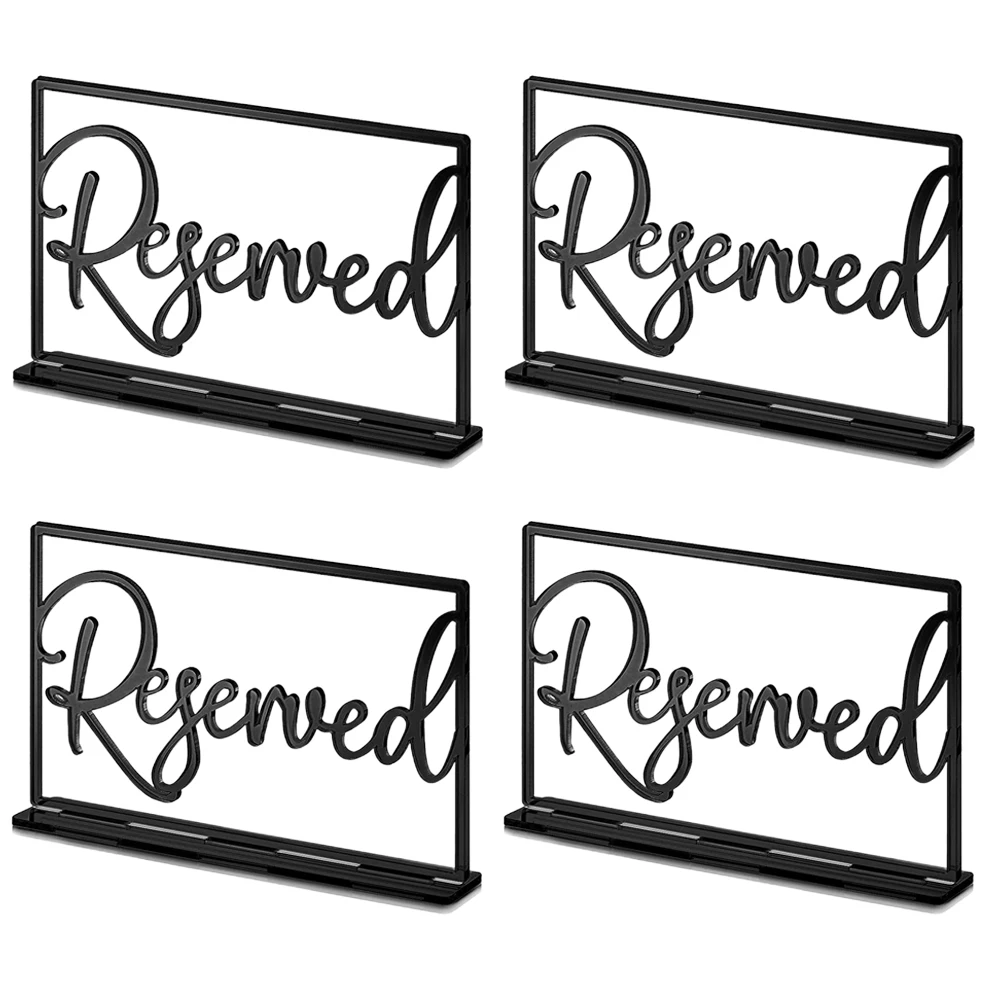 4pcs Acrylic Reserved Wedding Party Table Served Seating For Restaurants Party Elegant Portable Seat Reservation Memory
4pcs Acrylic Reserved Wedding Party Table Served Seating For Restaurants Party Elegant Portable Seat Reservation Memory