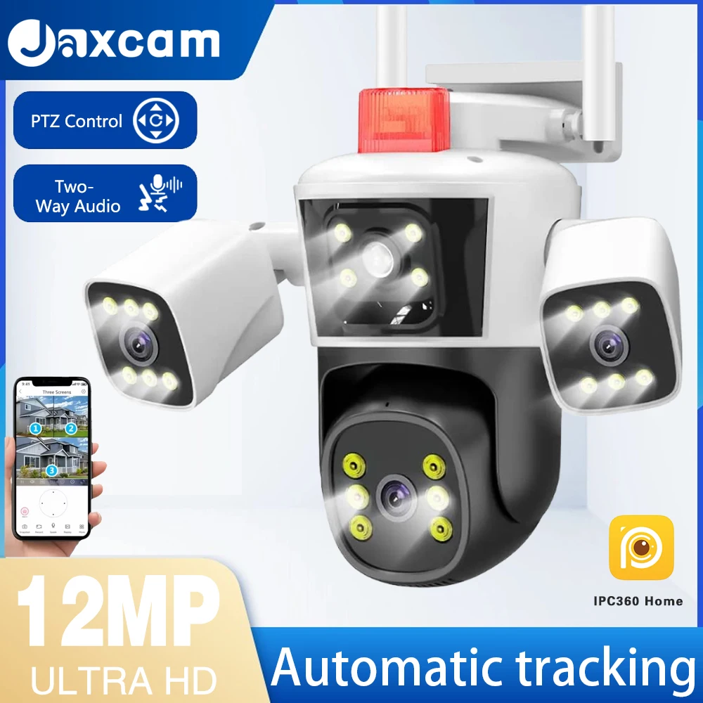 12-мегапиксельная Wi-Fi камера безопасности, 3 экрана, уличная водонепроницаемая двусторонняя аудиосвязь, цветное ночное видение, AI, автоматическое отслеживание, IPC360, домашнее видеонаблюдение PTZ
12-мегапиксельная Wi-Fi камера безопасности, 3 экрана, уличная водонепроницаемая двусторонняя аудиосвязь, цветное ночное видение, AI, автоматическое отслеживание, IPC360, домашнее видеонаблюдение PTZ