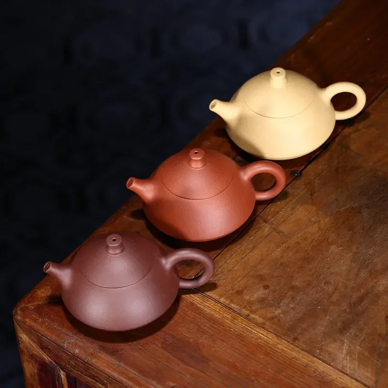 100ML Yixing Purple Clay Teapot Raw Ore Purple Mud Shi Piao Pot Vintage Drinkkware Kung Fu Tea Set Zisha Pots for Birthday Gift
100ML Yixing Purple Clay Teapot Raw Ore Purple Mud Shi Piao Pot Vintage Drinkkware Kung Fu Tea Set Zisha Pots for Birthday Gift