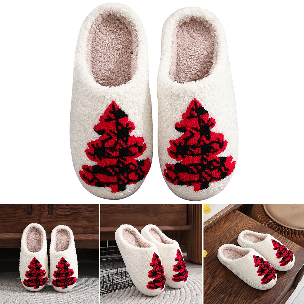 Women Men Warm Plush Home Slipper Indoor Slippers Christmas Tree Cotton Slippers Slip-On Slippers for Indoor for Christmas Gift
Women Men Warm Plush Home Slipper Indoor Slippers Christmas Tree Cotton Slippers Slip-On Slippers for Indoor for Christmas Gift