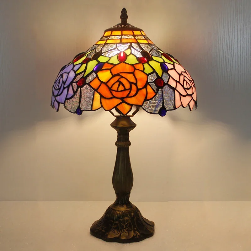 ABEL Tiffany Table Lamp LED Luxury Creativity Living Room Study Bedroom Bedside Lamp Villa Hotel Color Glass Desk Light
ABEL Tiffany Table Lamp LED Luxury Creativity Living Room Study Bedroom Bedside Lamp Villa Hotel Color Glass Desk Light