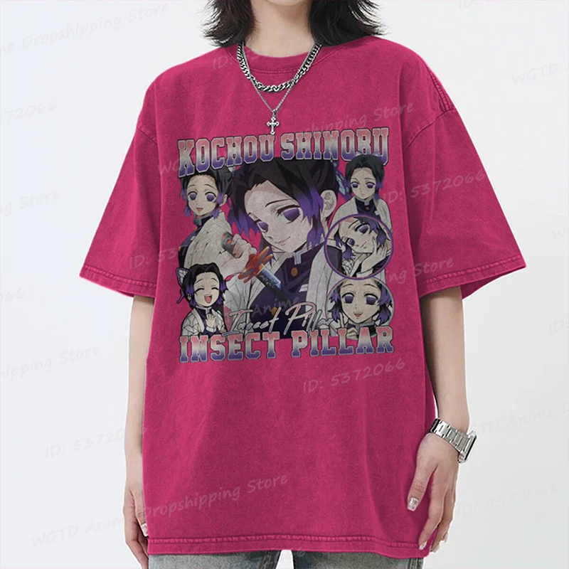 Аниме стираная футболка Kochou Shinobu футболки для мужчин и женщин с коротким рукавом повседневная летняя футболка большого размера манга хлопковые стираные футболки
Аниме стираная футболка Kochou Shinobu футболки для мужчин и женщин с коротким рукавом повседневная летняя футболка большого размера манга хлопковые стираные футболки