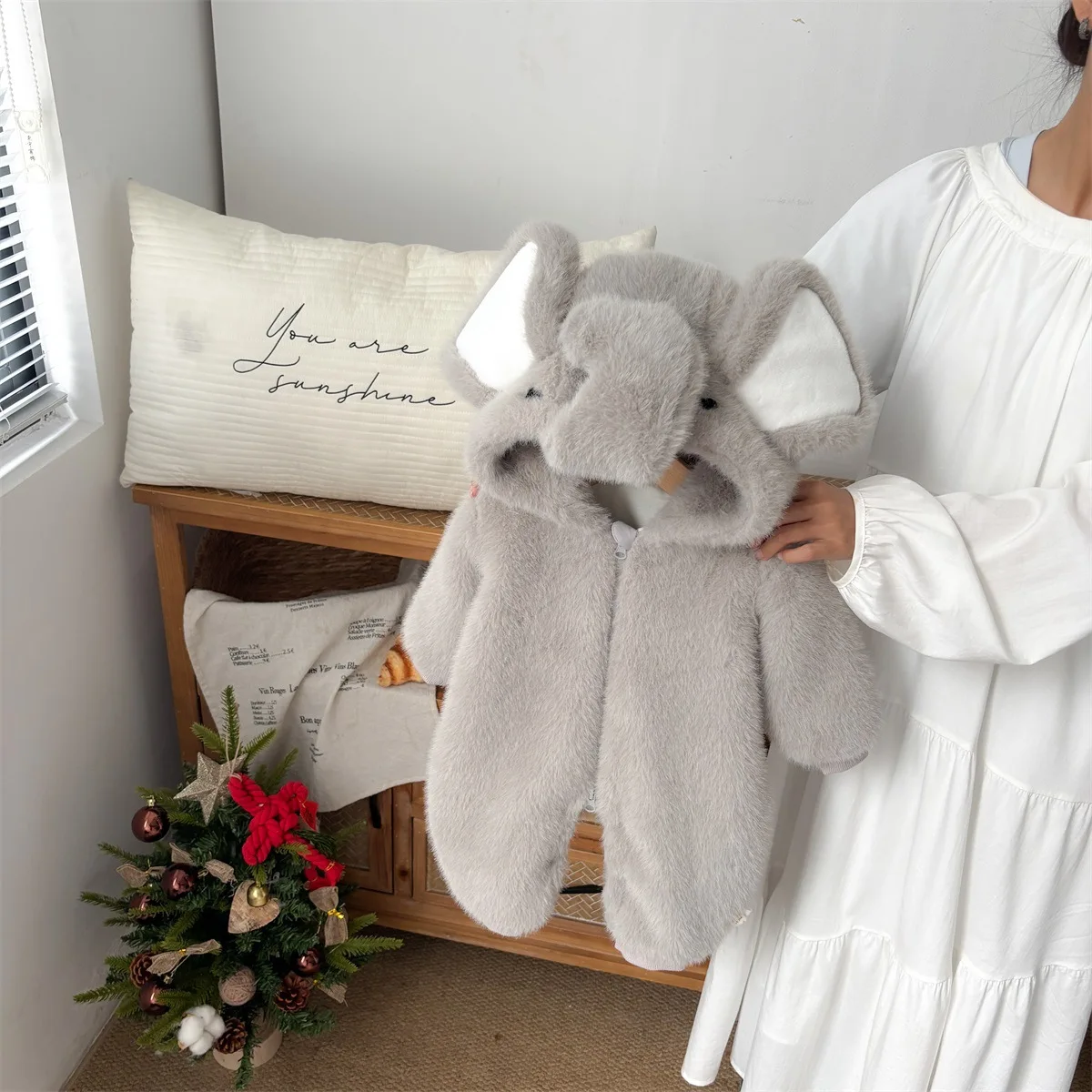 2025 Winter Toddler Kid Boy Overalls Elephant Printed Plush Thick Warm Infant Baby Boy Romper Ins Hooded Newborn Boys Bodysuits
2025 Winter Toddler Kid Boy Overalls Elephant Printed Plush Thick Warm Infant Baby Boy Romper Ins Hooded Newborn Boys Bodysuits