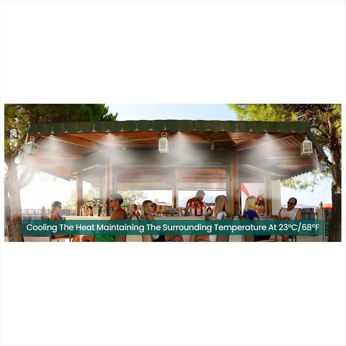 ABJA 18M Tap Water Garden Set Low Pressure Mist System Villa Courtyard Cooling
ABJA 18M Tap Water Garden Set Low Pressure Mist System Villa Courtyard Cooling