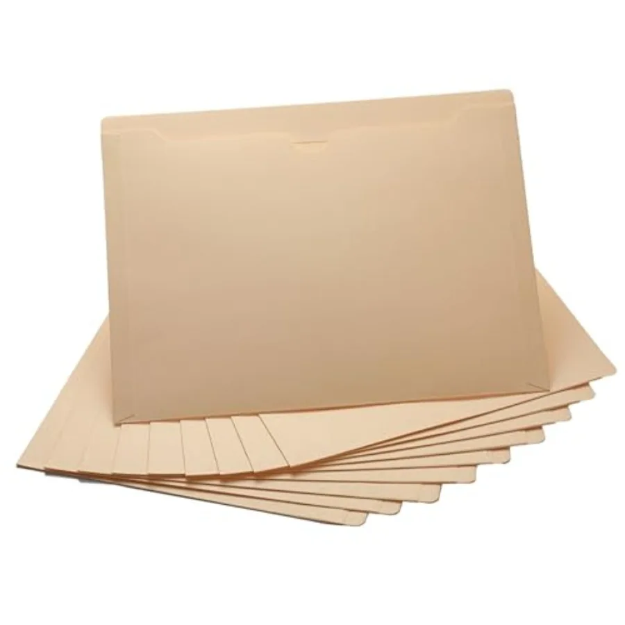 Manila File Jackets, Flat-No Expansion, Letter Size, Reinforced Straight-Cut Tab, 10 Pack
Manila File Jackets, Flat-No Expansion, Letter Size, Reinforced Straight-Cut Tab, 10 Pack