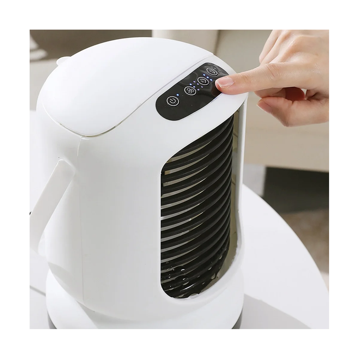 Air Conditioner Fan USB Water Mist Fan Personal Air Cooling Fan Desktop Humidification Portable Fan with LED Lights-HIM
Air Conditioner Fan USB Water Mist Fan Personal Air Cooling Fan Desktop Humidification Portable Fan with LED Lights-HIM