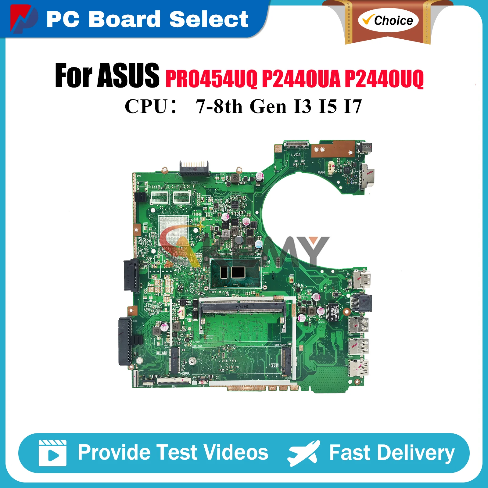 P2440UA Материнская плата для ноутбука ASUS ProArt P2440UA PRO454UQ P2440UF P2440U P2440UQ Материнская плата с процессором I3 I5 I7 100% tests OK stk 
P2440UA Материнская плата для ноутбука ASUS ProArt P2440UA PRO454UQ P2440UF P2440U P2440UQ Материнская плата с процессором I3 I5 I7 100% tests OK stk