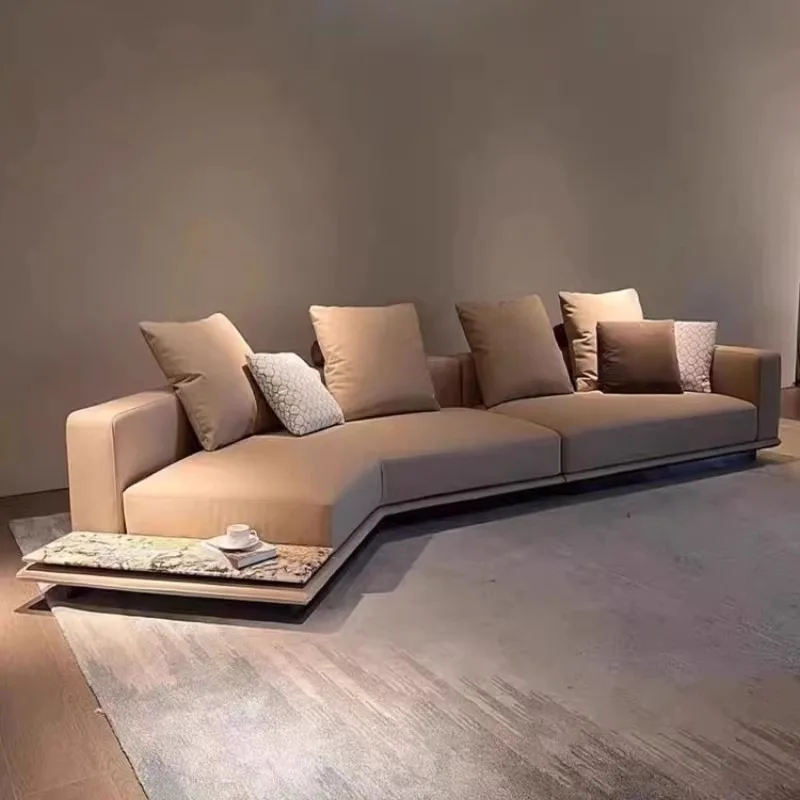 Cotton and linen fabric sofa villa hotel large living room inline corner combination sofa
Cotton and linen fabric sofa villa hotel large living room inline corner combination sofa
