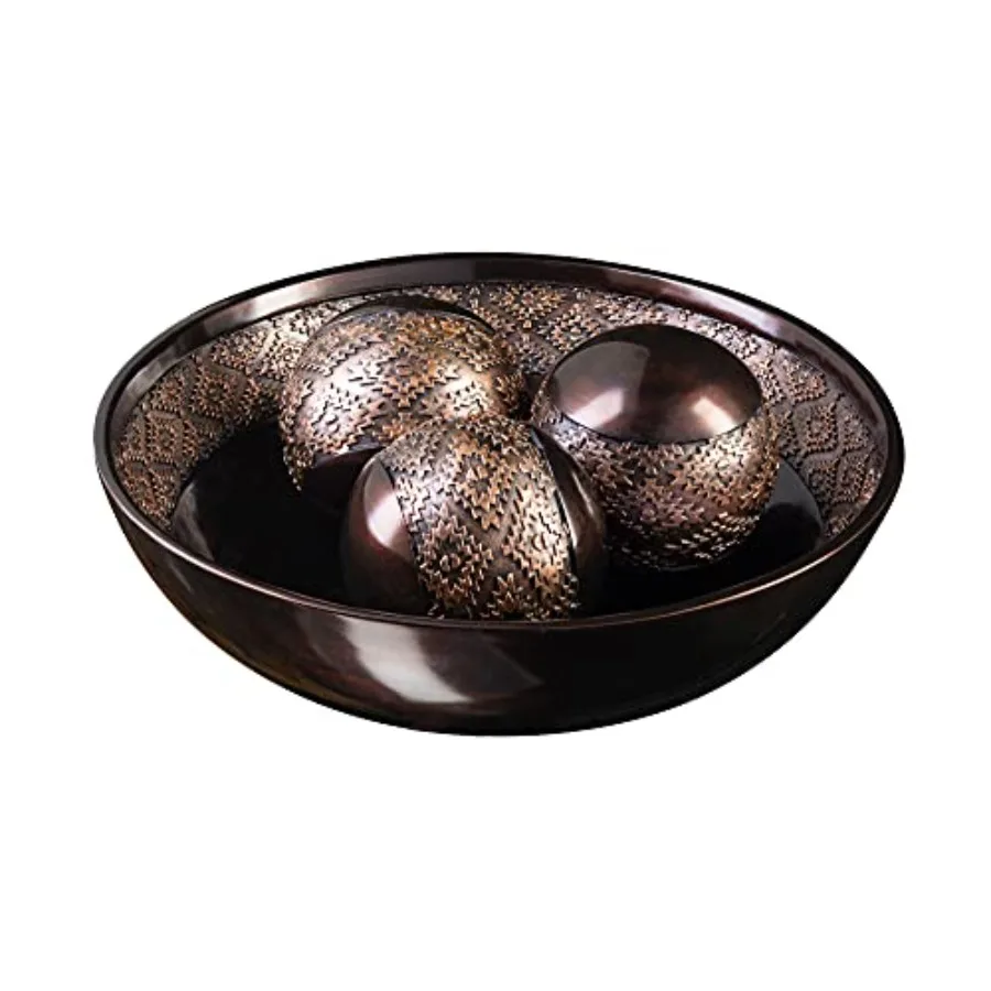 Dublin Brown Decorative Bowl with Orbs Set - Centerpiece Table Decorations - Coffee Table Decor - Home Decorations for Living R
Dublin Brown Decorative Bowl with Orbs Set - Centerpiece Table Decorations - Coffee Table Decor - Home Decorations for Living R