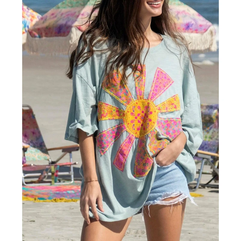 Combhasaki большая рубашка с рисунком для девочек-подростков Y2K, мешковатые футболки с короткими рукавами и цветочным принтом в океане, винтажные эстетические прибрежные топы
Combhasaki большая рубашка с рисунком для девочек-подростков Y2K, мешковатые футболки с короткими рукавами и цветочным принтом в океане, винтажные эстетические прибрежные топы