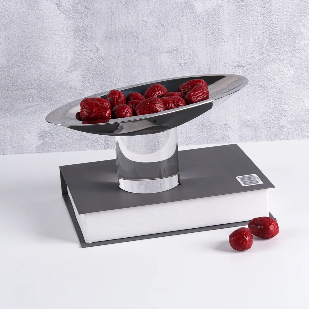 High-End Hotel Living Room Decoration Metal Single-Leaf Boat Glass Tray Custom Size Modern Style for Home and Kitchen Use
High-End Hotel Living Room Decoration Metal Single-Leaf Boat Glass Tray Custom Size Modern Style for Home and Kitchen Use
