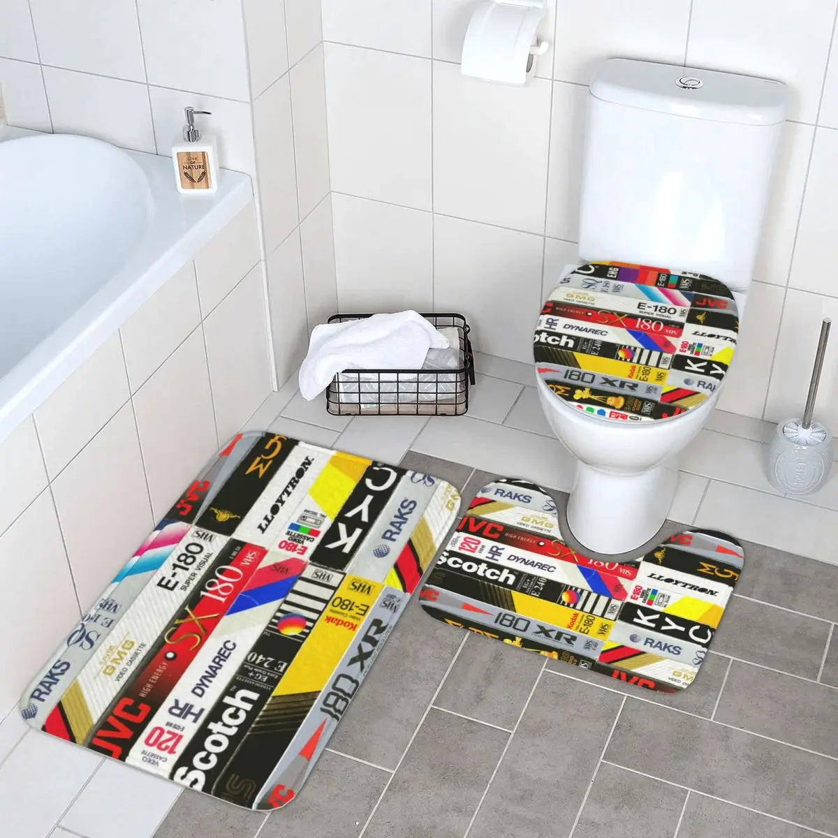 VHS (2) 3 Piece Bath Mat Bathroom Set Toilet Lid Cover Home Decor Non-Slip Carpet Floor Rug
VHS (2) 3 Piece Bath Mat Bathroom Set Toilet Lid Cover Home Decor Non-Slip Carpet Floor Rug