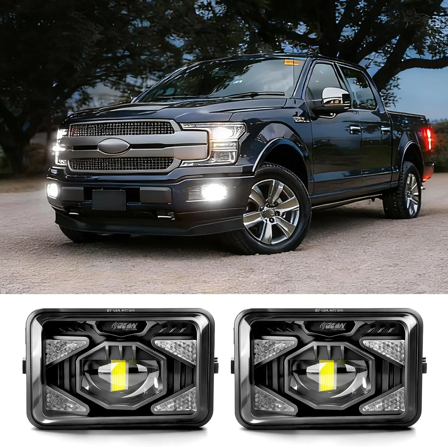 Комплект 4-дюймовых квадратных светодиодных противотуманных фар в сборе, совместимый с Ford F150 2015-2020 гг. — одобренные DOT фары дальнего света с DRL, (1 пара)
Комплект 4-дюймовых квадратных светодиодных противотуманных фар в сборе, совместимый с Ford F150 2015-2020 гг. — одобренные DOT фары дальнего света с DRL, (1 пара)