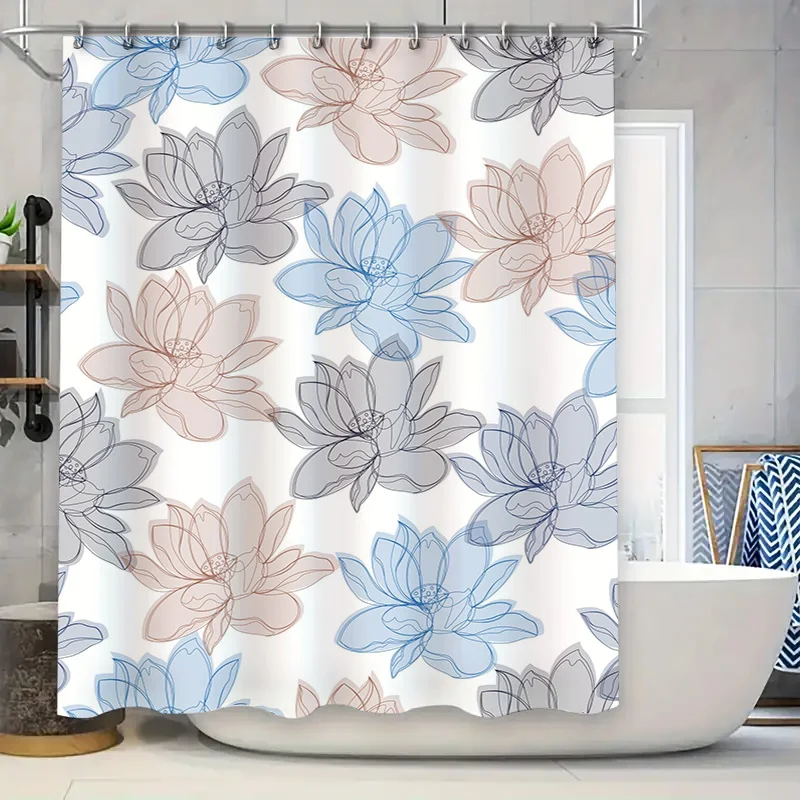 Chic Floral Shower Curtain with Soft Pastel Colors Easy Installation for Your Bathroom Decorations
Chic Floral Shower Curtain with Soft Pastel Colors Easy Installation for Your Bathroom Decorations
