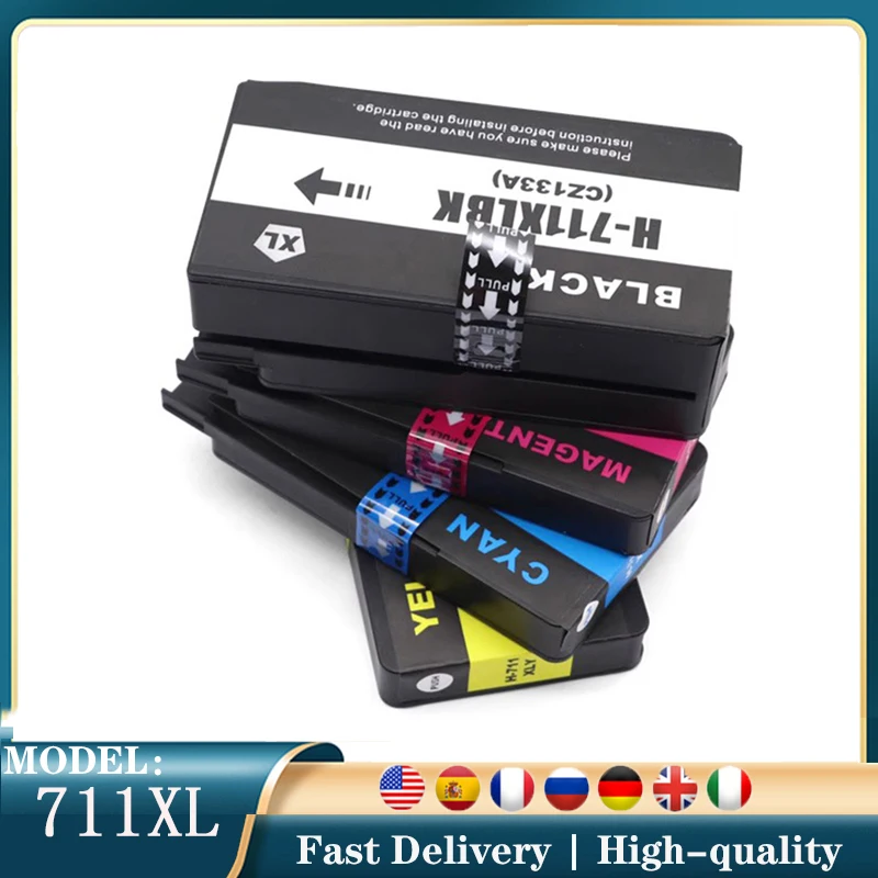 711 711XL Совместимый картридж для hp 711 HP711 Сменный картридж для струйного принтера HP DesignJet T120 520 36 дюймов
711 711XL Совместимый картридж для hp 711 HP711 Сменный картридж для струйного принтера HP DesignJet T120 520 36 дюймов