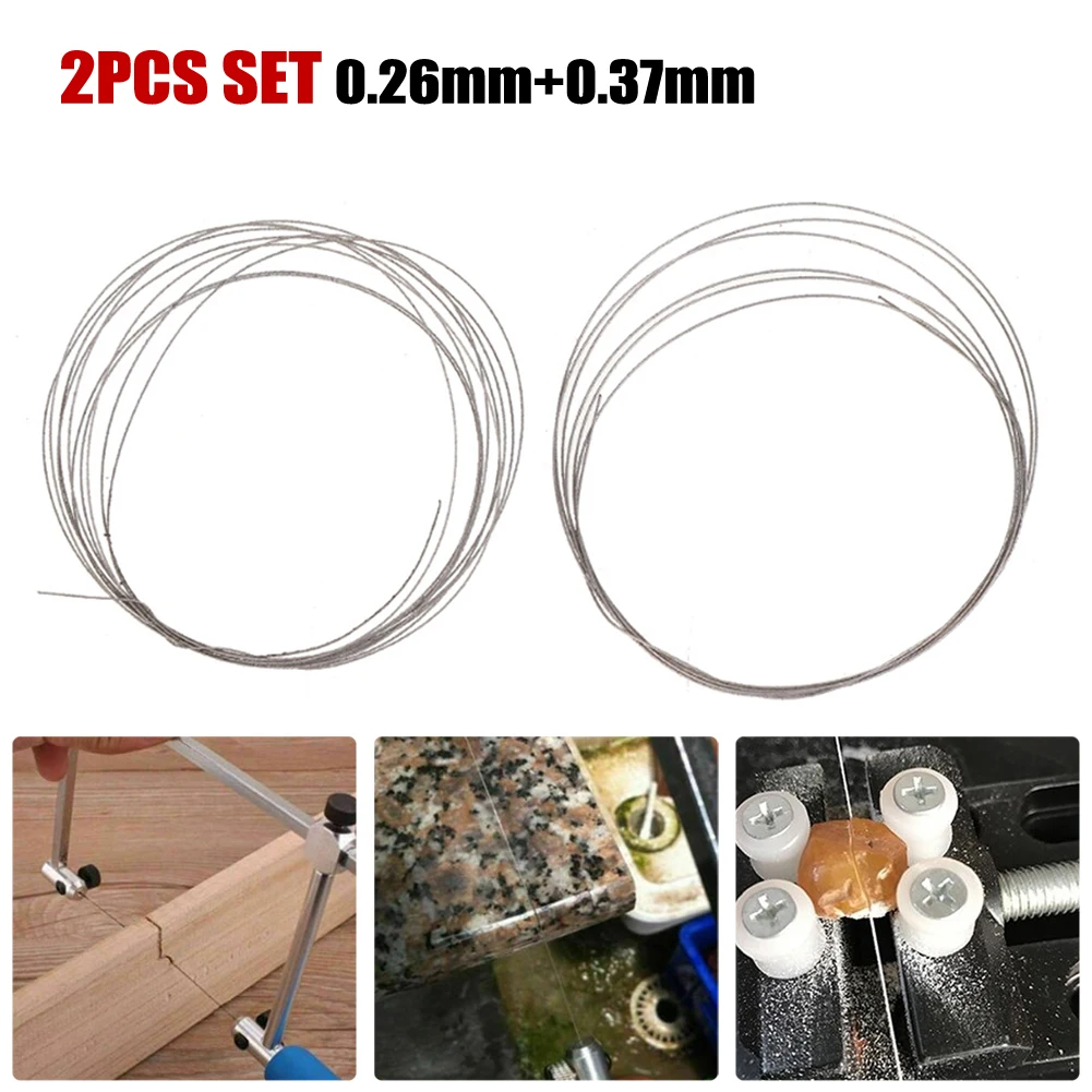 Brand New Hand Tools Home Tool Parts Saw Blades Cutting Wire 2pcs Set Silver 0.26mm/0.37mm For Cutting Gemstones
Brand New Hand Tools Home Tool Parts Saw Blades Cutting Wire 2pcs Set Silver 0.26mm/0.37mm For Cutting Gemstones