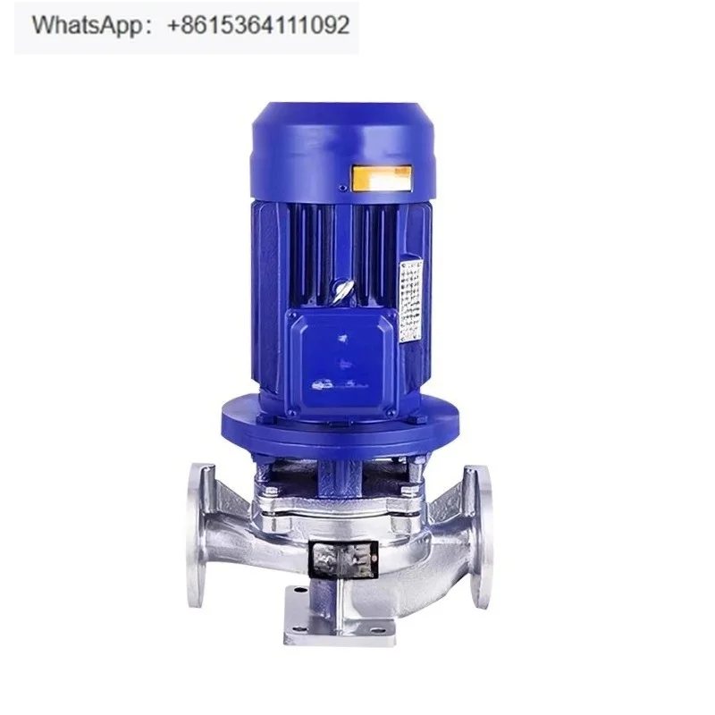 Stainless steel vertical pipeline centrifugal pump 304 corrosion resistance high temperature chemical centrifugal pump 380V
Stainless steel vertical pipeline centrifugal pump 304 corrosion resistance high temperature chemical centrifugal pump 380V