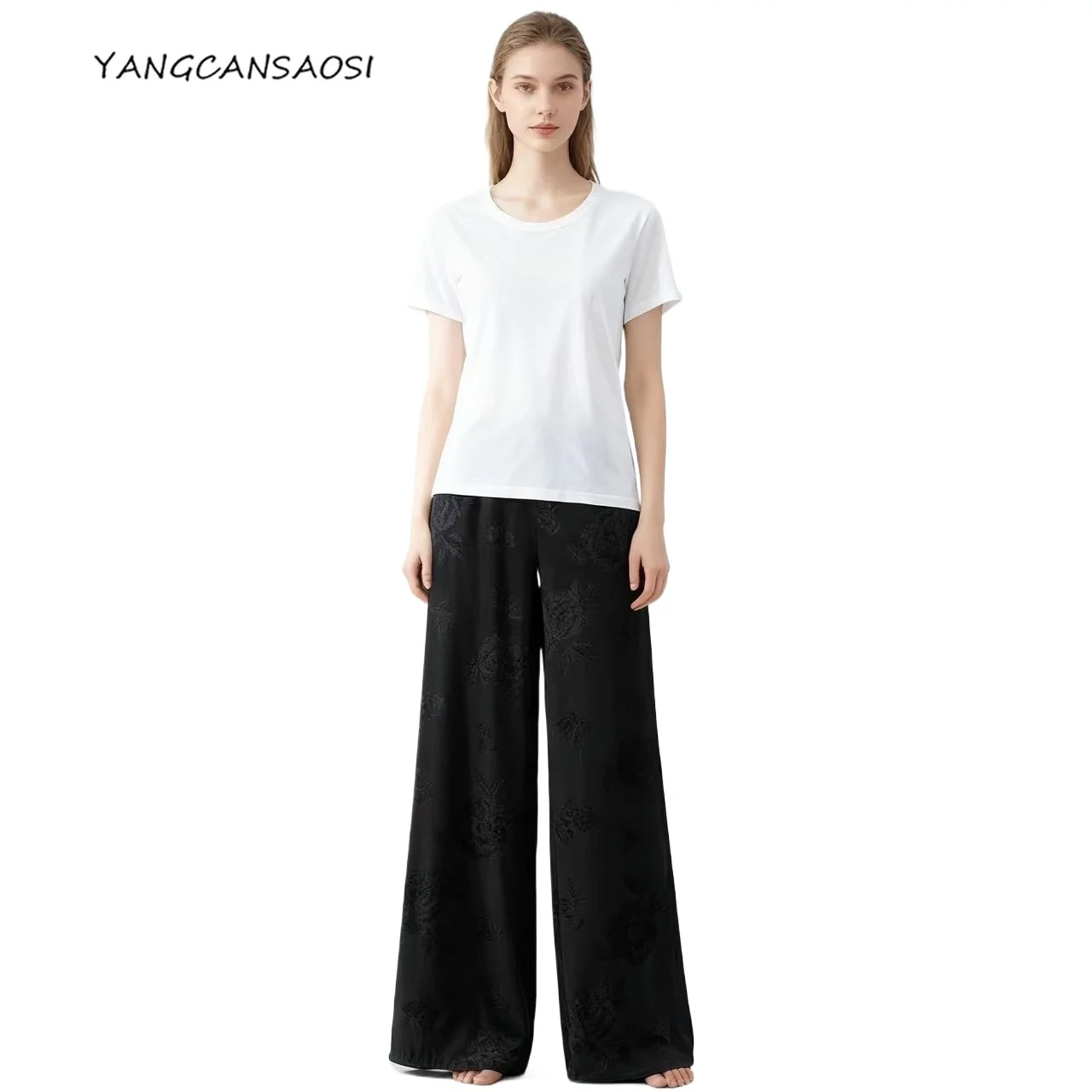 Luxury Quality Sense 100% Natural Mulberry Silk Jacquard Ghost Crepe Solid Women's Fashionable Casual Straight-leg Pants
Luxury Quality Sense 100% Natural Mulberry Silk Jacquard Ghost Crepe Solid Women's Fashionable Casual Straight-leg Pants