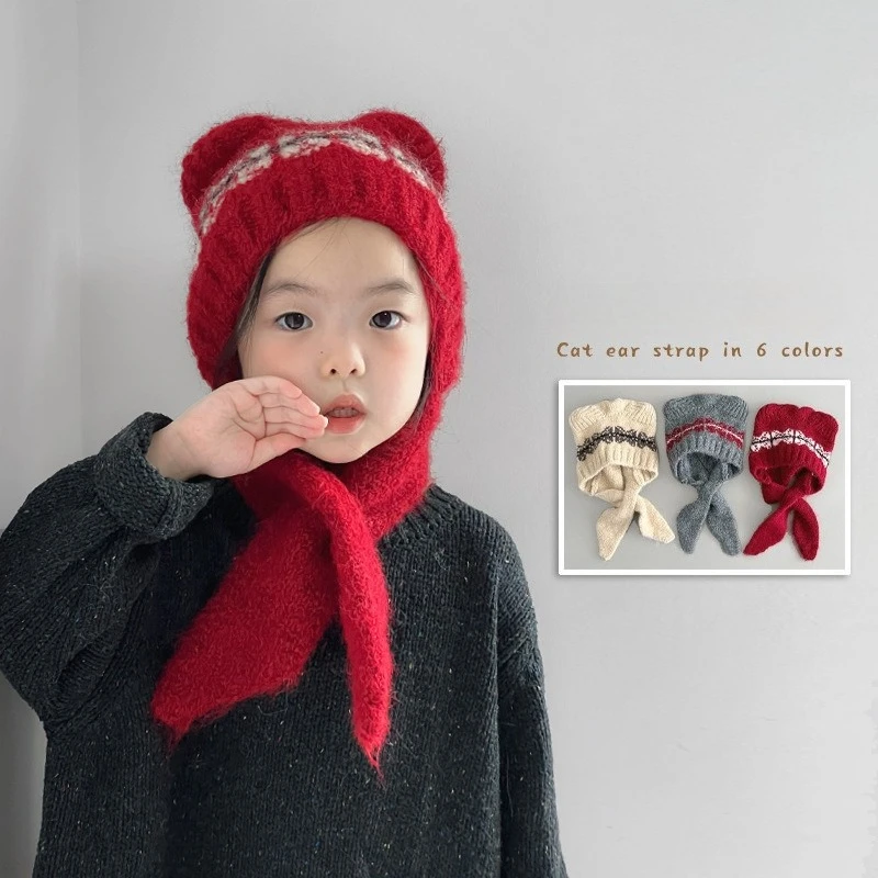 Детская шапка, шарф, зимняя теплая милая вязаная шапка с ушками, комплект для мальчиков и девочек, теплая шапка для шеи, комплект детской термошапки, подарок для ребенка
Детская шапка, шарф, зимняя теплая милая вязаная шапка с ушками, комплект для мальчиков и девочек, теплая шапка для шеи, комплект детской термошапки, подарок для ребенка