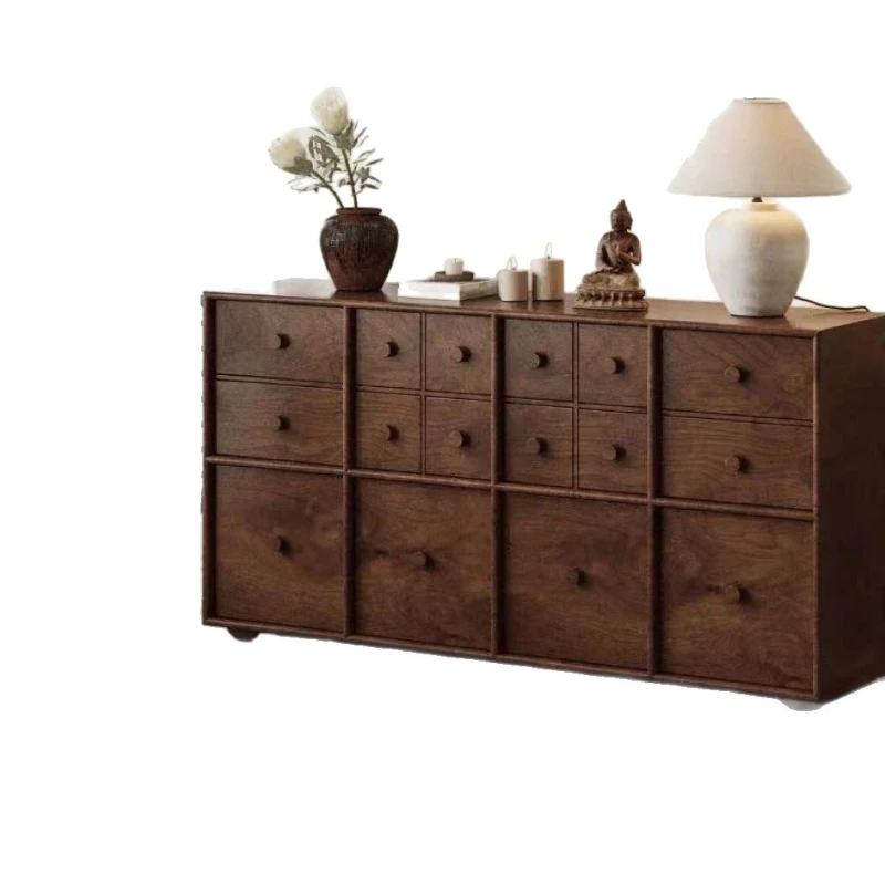Retro solid wood chest, simple light luxury, secret cabinet, minimalist storage cabinet
Retro solid wood chest, simple light luxury, secret cabinet, minimalist storage cabinet