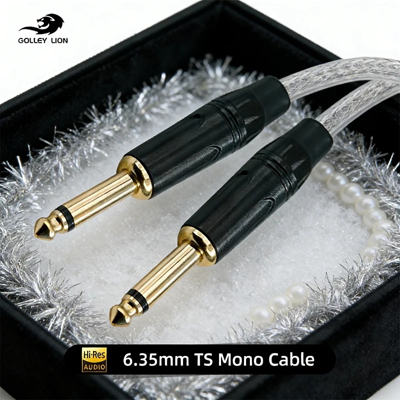 GOLLEY LION Hi-Res 6.35mm TS Mono Cable – Delivers High-Resolution Audio, Stable Mono Transmission for Electric Guitar/Amplifier
GOLLEY LION Hi-Res 6.35mm TS Mono Cable – Delivers High-Resolution Audio, Stable Mono Transmission for Electric Guitar/Amplifier