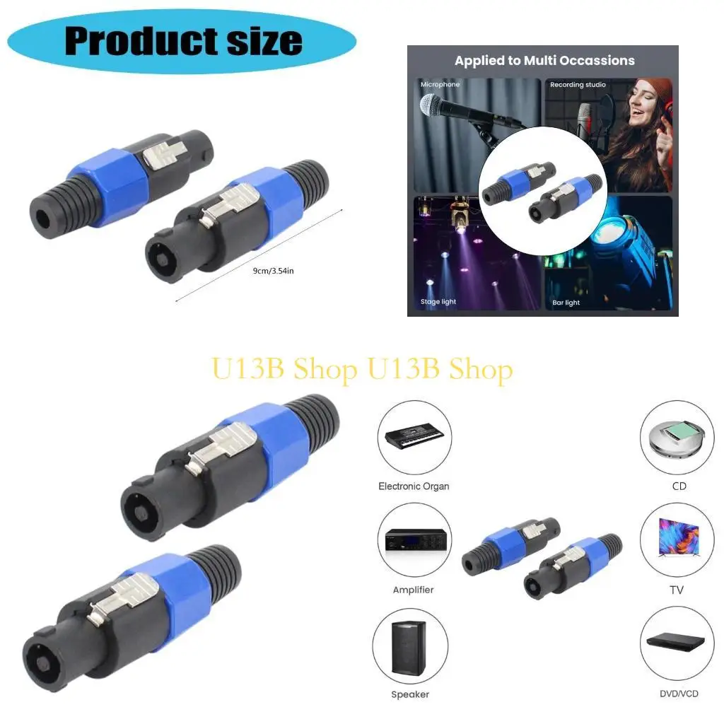 U13B 4 шт. профессиональные 4-контактные NL4FC динамики с поворотным замком, 4-полюсный адаптер динамика
U13B 4 шт. профессиональные 4-контактные NL4FC динамики с поворотным замком, 4-полюсный адаптер динамика