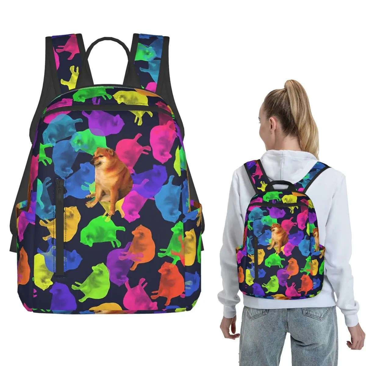 Cheems ENERGY Backpack Large Capacity Boys Girls BookBag School Bag Shoulder Bags for Men Women
Cheems ENERGY Backpack Large Capacity Boys Girls BookBag School Bag Shoulder Bags for Men Women