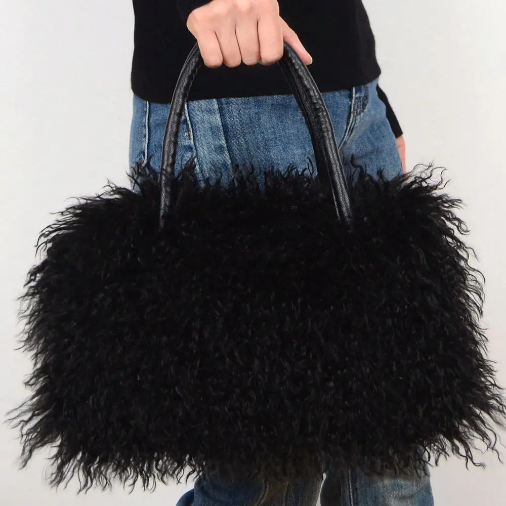 Furry Imitation Wool Handbags Fur Purse Faux Fur Tote Bag For Women Fluffy Satchel Handbags Wristlet Zipper Purses
Furry Imitation Wool Handbags Fur Purse Faux Fur Tote Bag For Women Fluffy Satchel Handbags Wristlet Zipper Purses