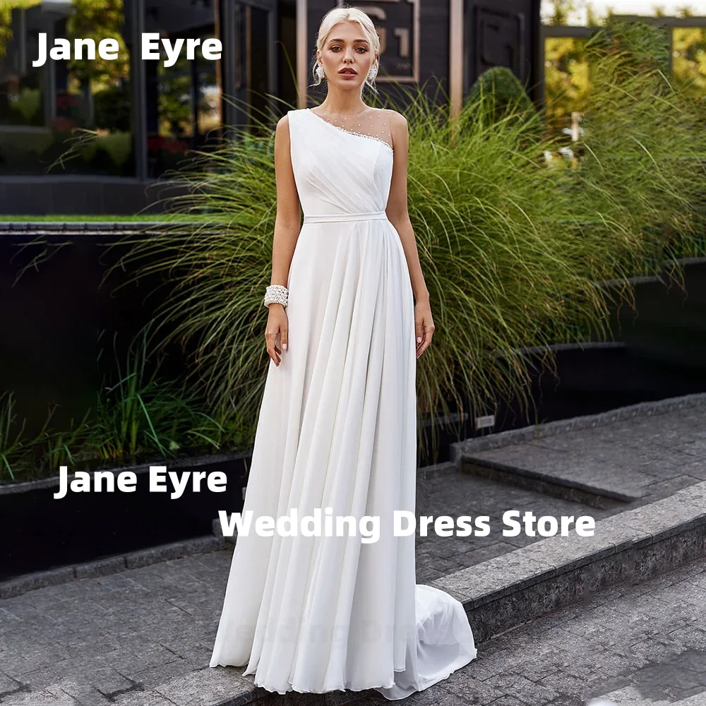 Jane Eyre A-Line Beach Wedding Dress Floor Length Simple Bridal Gowns Women CustomMade To Measures Elegant Sleeveless Pleat Robe
Jane Eyre A-Line Beach Wedding Dress Floor Length Simple Bridal Gowns Women CustomMade To Measures Elegant Sleeveless Pleat Robe