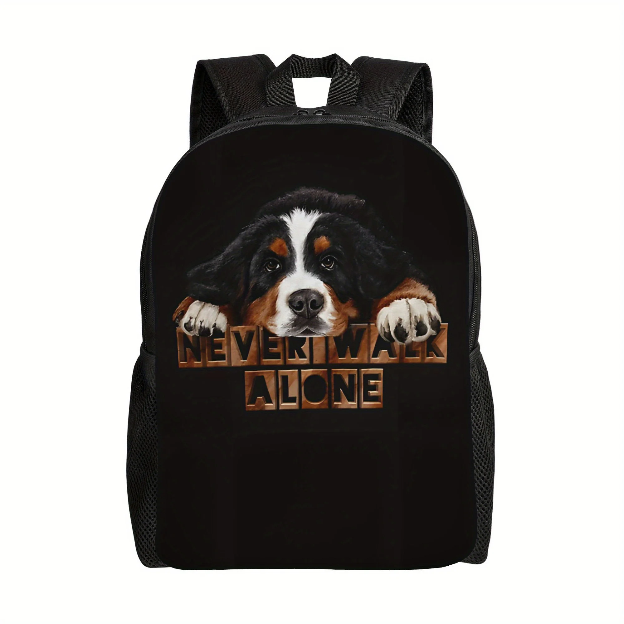 Bourne Goat Backpack - Stylish Black School and Travel Bag, Design "Never Walk Alone", Adjustable Strap
Bourne Goat Backpack - Stylish Black School and Travel Bag, Design "Never Walk Alone", Adjustable Strap