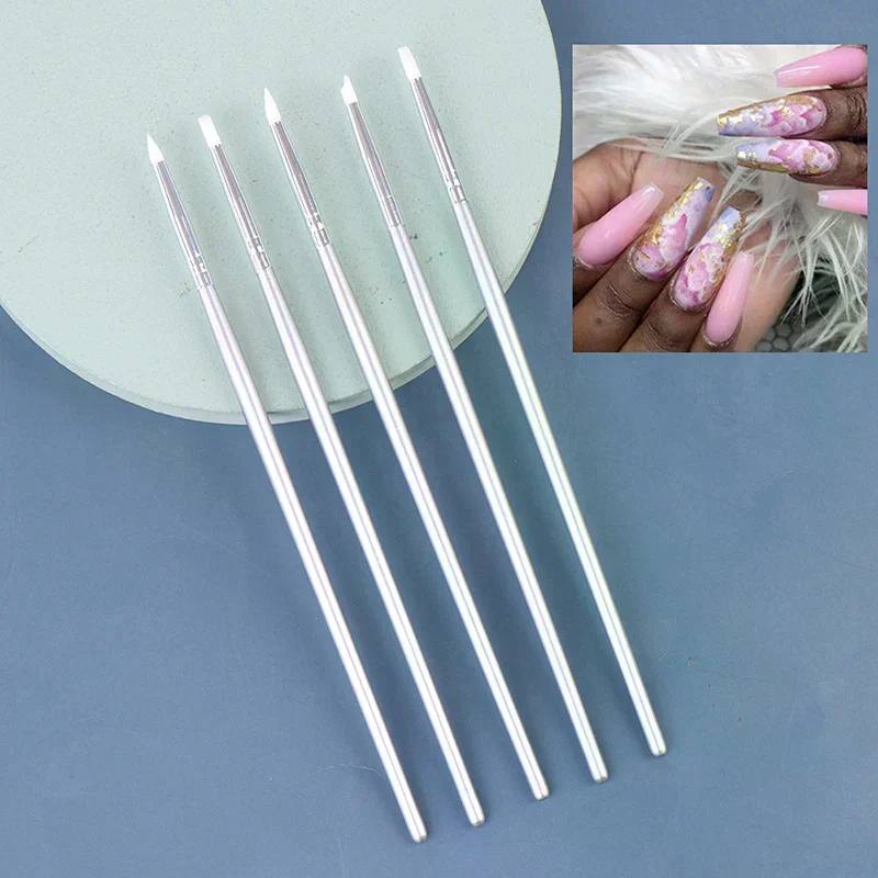 5pcs Nail Art Silicone Point Nail Carving Pen Dotting Tools Sculpture Pen Crafts
5pcs Nail Art Silicone Point Nail Carving Pen Dotting Tools Sculpture Pen Crafts