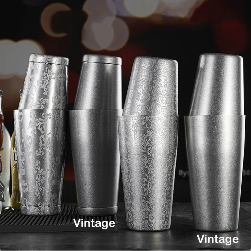 2 Pieces Boston Cocktail Shaker With Etching Pattern Bar Cocktail Shaker Tin Set - 800ml & 500ml Wine decanter Drink dispensers
2 Pieces Boston Cocktail Shaker With Etching Pattern Bar Cocktail Shaker Tin Set - 800ml & 500ml Wine decanter Drink dispensers