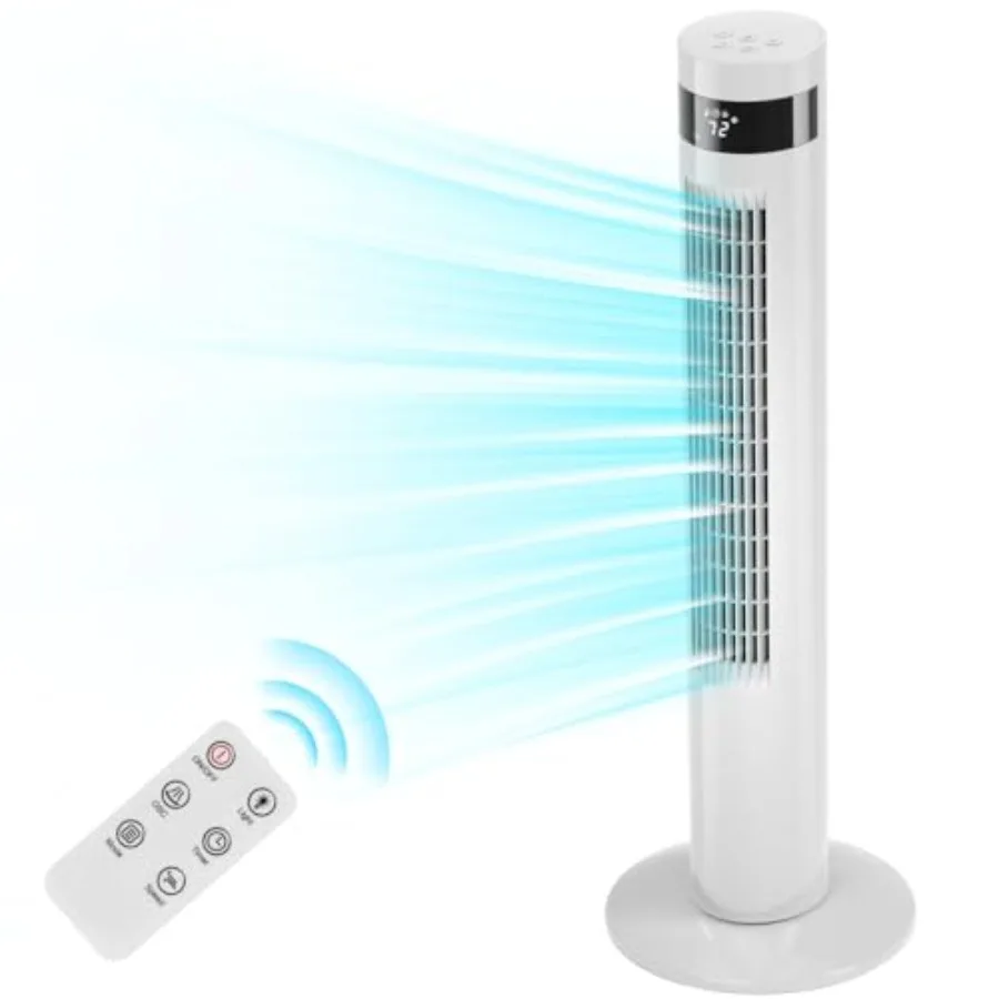 Tower Fan Portable Floor Fans 85°Oscillating Fan '' Quiet Cooling 12H Timer Remote Control Standing Bladeless Electric 3 Speeds
Tower Fan Portable Floor Fans 85°Oscillating Fan '' Quiet Cooling 12H Timer Remote Control Standing Bladeless Electric 3 Speeds
