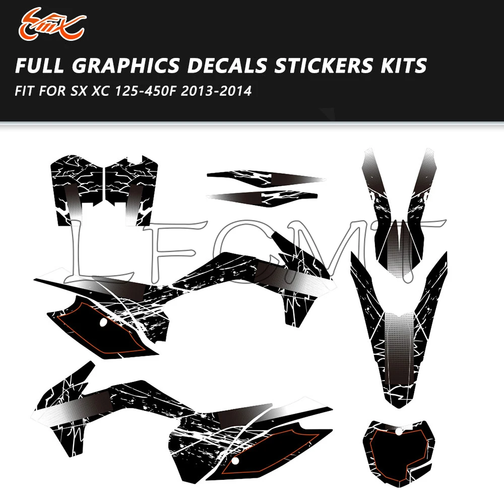 Утолщенный обтекатель для мотоцикла 29-35 мил, комплект декоративных графических наклеек, подходит для 2013 2014 SX SXF XC 125 250 350 450 125-450F
Утолщенный обтекатель для мотоцикла 29-35 мил, комплект декоративных графических наклеек, подходит для 2013 2014 SX SXF XC 125 250 350 450 125-450F