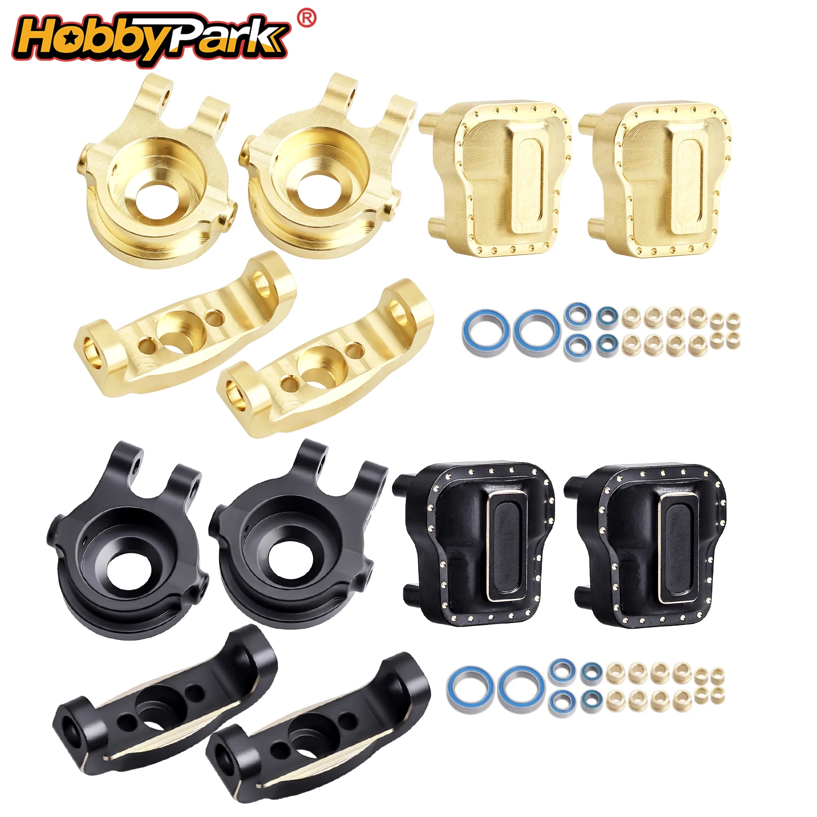 HobbyPark Brass Caster Blocks Steering Blocks Diff Covers for TRX4M/TRX4MT 1/18 RC Crawler Replacement
HobbyPark Brass Caster Blocks Steering Blocks Diff Covers for TRX4M/TRX4MT 1/18 RC Crawler Replacement
