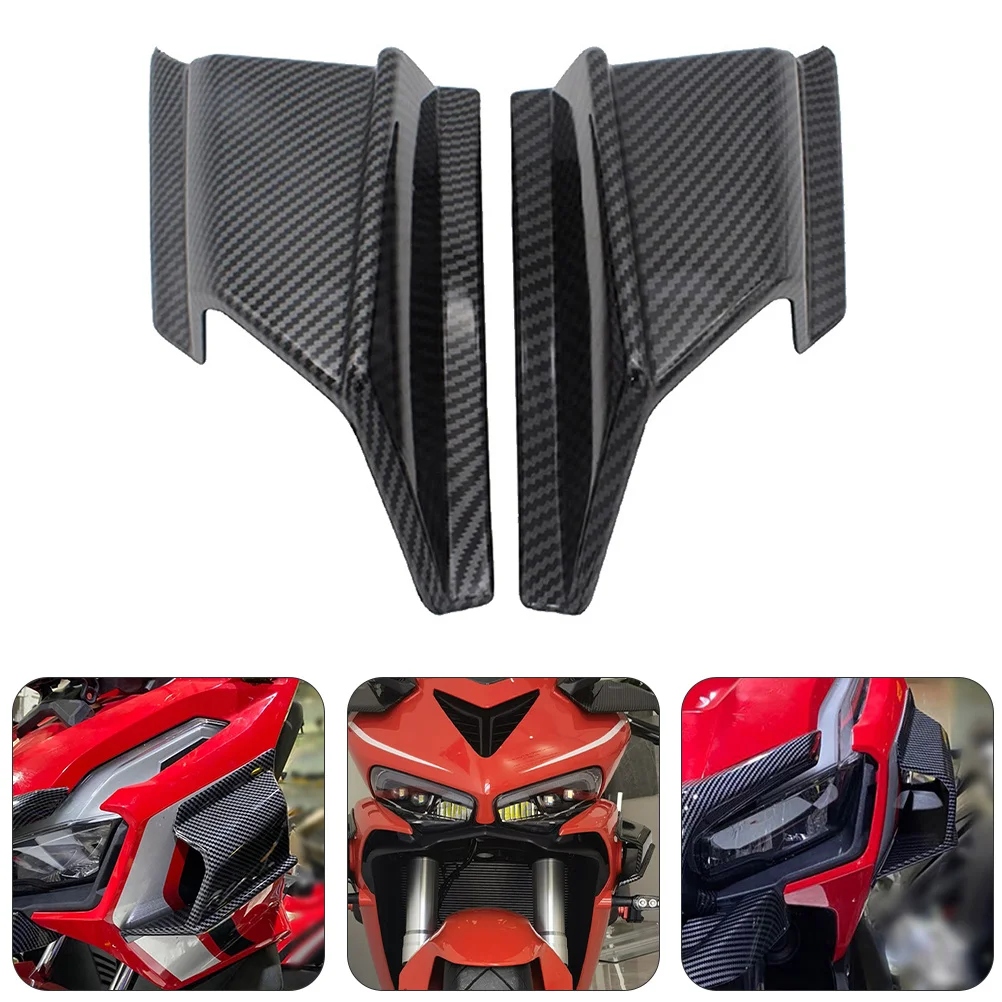 2 Pcs Car Spoiler Wing Motorcycle Rear Aerodynamic Kit into The Wind Front Fairing 
2 Pcs Car Spoiler Wing Motorcycle Rear Aerodynamic Kit into The Wind Front Fairing