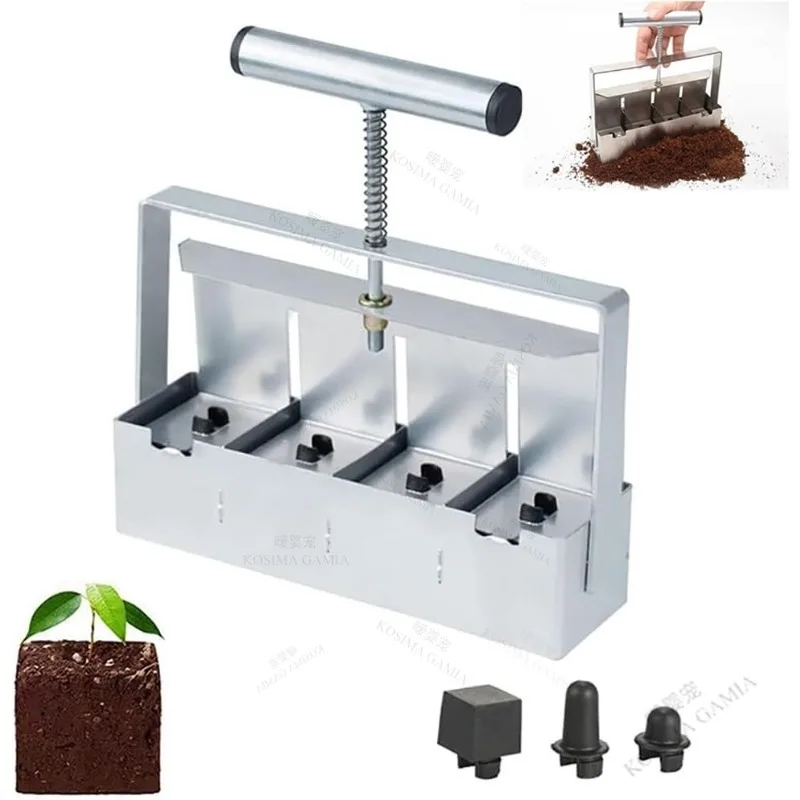 Stainless Steel Mini Soil Block Maker Handheld Seedlings Dispenser Greenhouse Planting Garden Supplies Easy Clean
Stainless Steel Mini Soil Block Maker Handheld Seedlings Dispenser Greenhouse Planting Garden Supplies Easy Clean