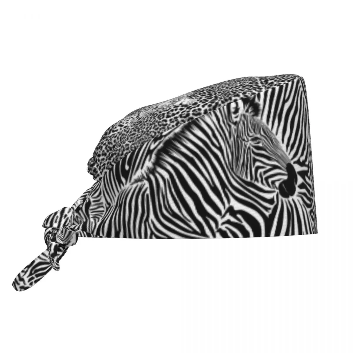 Nurse Hats Black And White Leopard Print Working Caps For Unisex Y2K Cute Bandage Tie Back Scrub Caps Adjustable Medical Hat
Nurse Hats Black And White Leopard Print Working Caps For Unisex Y2K Cute Bandage Tie Back Scrub Caps Adjustable Medical Hat