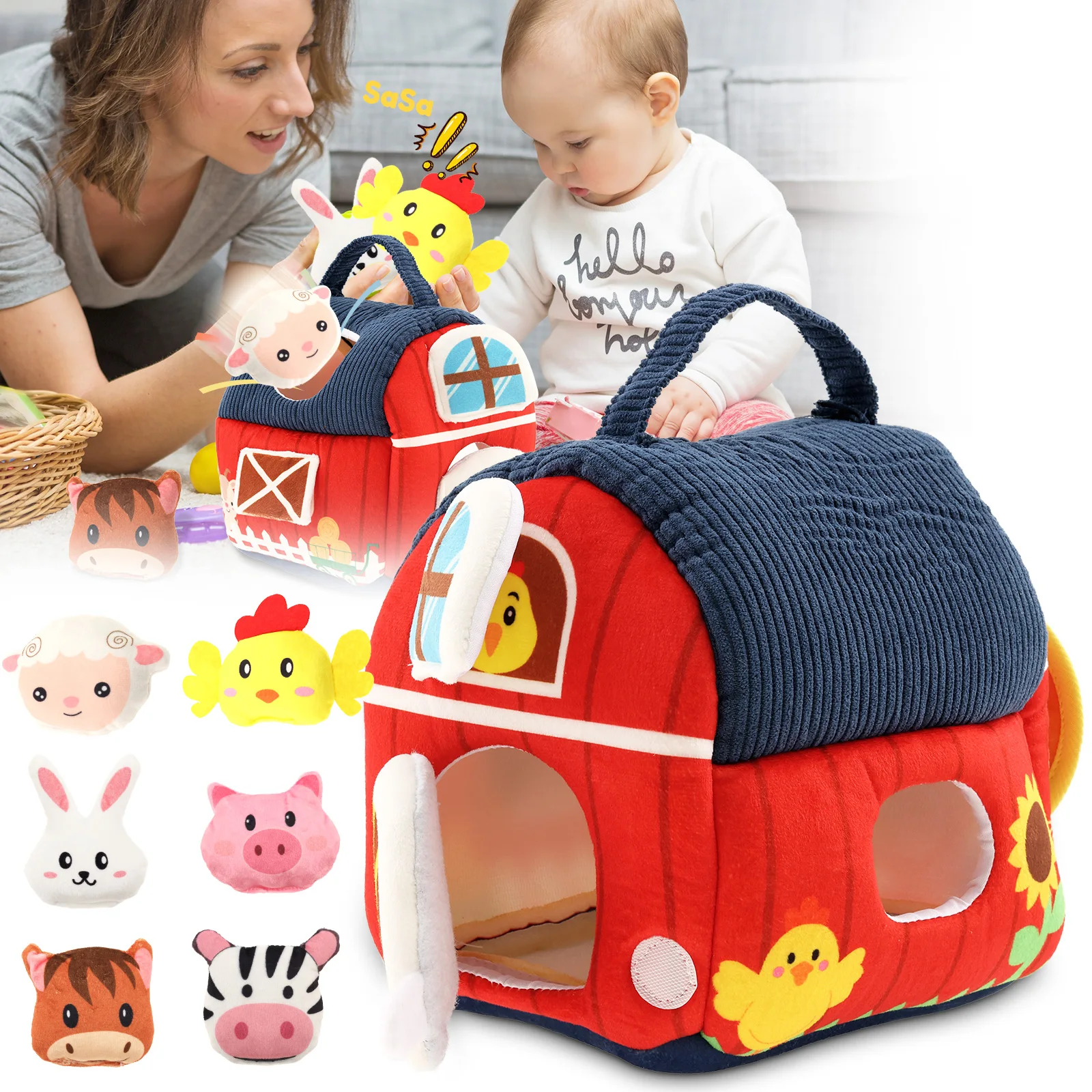 Детская игрушка на 6-месячный домик для роста цыплят, сарай, ферма, игровой домик Монтессори, сенсорная игрушка, детская пасхальная корзина, легко носить с собой
Детская игрушка на 6-месячный домик для роста цыплят, сарай, ферма, игровой домик Монтессори, сенсорная игрушка, детская пасхальная корзина, легко носить с собой