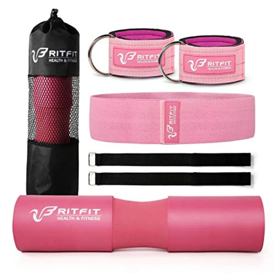 7 Pcs Barbell Squat Pad Set, with Resistance Band, 2 Safety Straps, 2 Gym Ankle Straps and Carry Bag, Upgraded Neck and Shoulde
7 Pcs Barbell Squat Pad Set, with Resistance Band, 2 Safety Straps, 2 Gym Ankle Straps and Carry Bag, Upgraded Neck and Shoulde