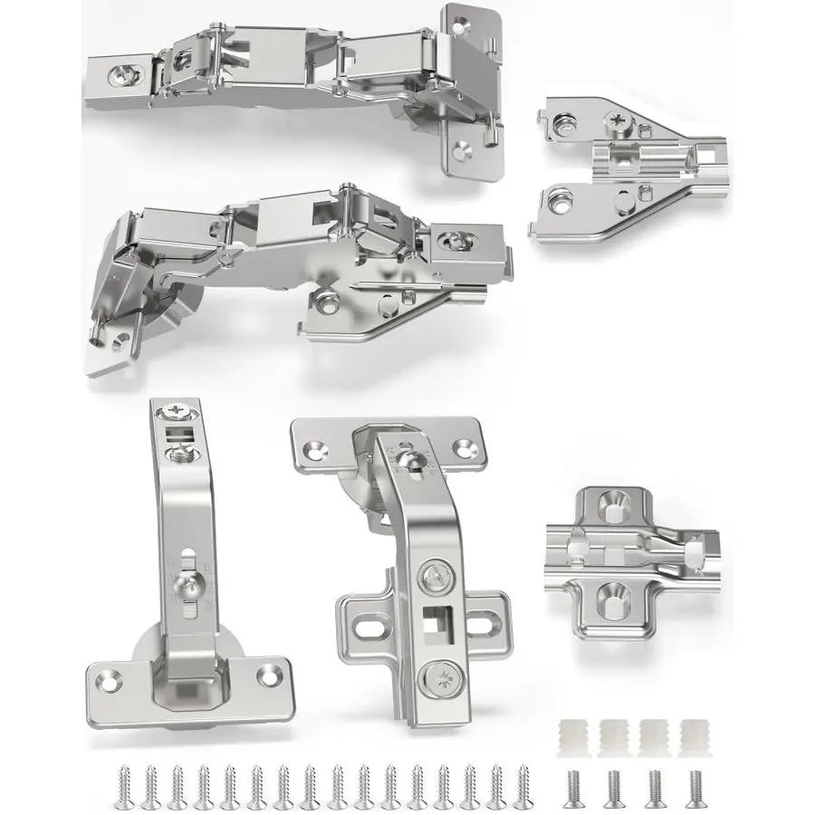 2 пары петель на 135 градусов усилителя 165 градусов для угловых шкафов для пирожных, скрытая ленивая Сьюзан, лицевая рама, самозакрывающаяся, клипса, гладкая
2 пары петель на 135 градусов усилителя 165 градусов для угловых шкафов для пирожных, скрытая ленивая Сьюзан, лицевая рама, самозакрывающаяся, клипса, гладкая