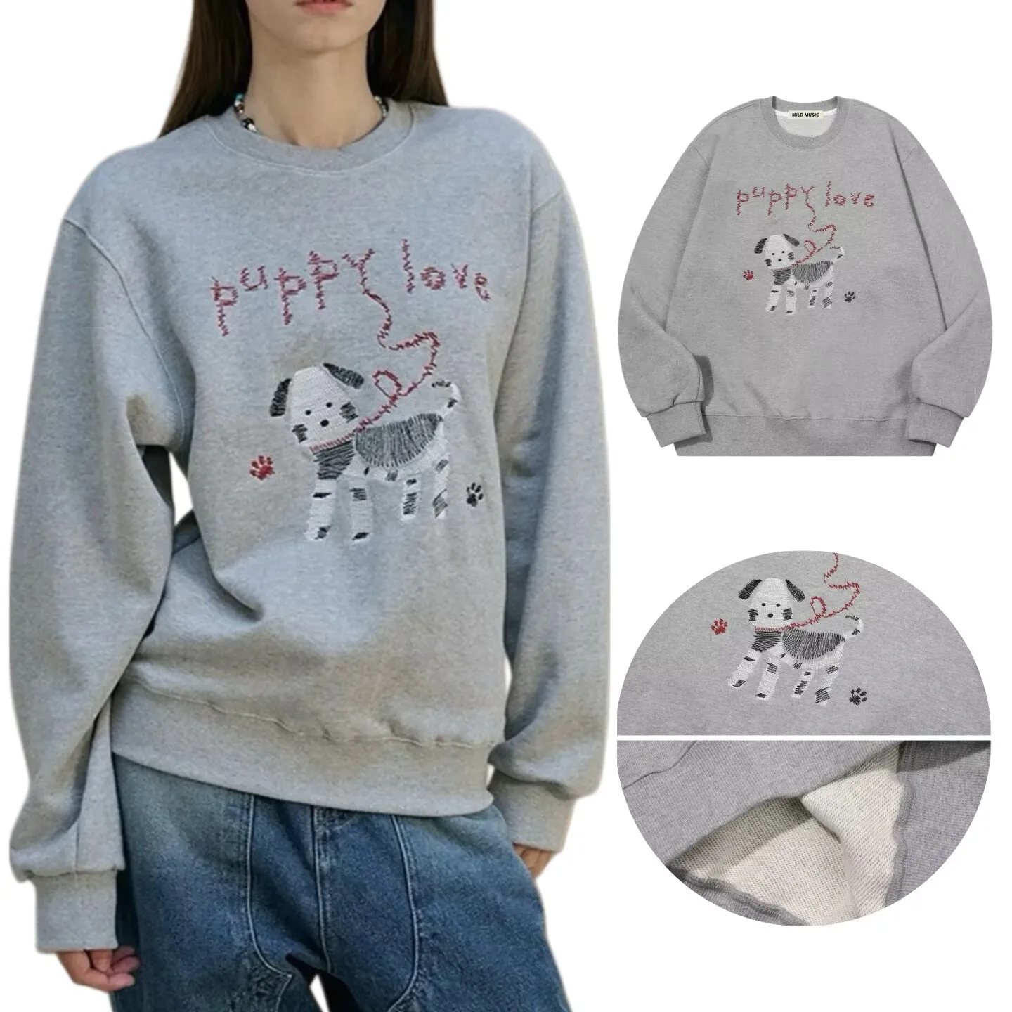 Осень-зима, женская повседневная свободная толстовка с вышитыми буквами собаки, хлопковая толстовка с капюшоном, универсальная петля Agel Ba
Осень-зима, женская повседневная свободная толстовка с вышитыми буквами собаки, хлопковая толстовка с капюшоном, универсальная петля Agel Ba