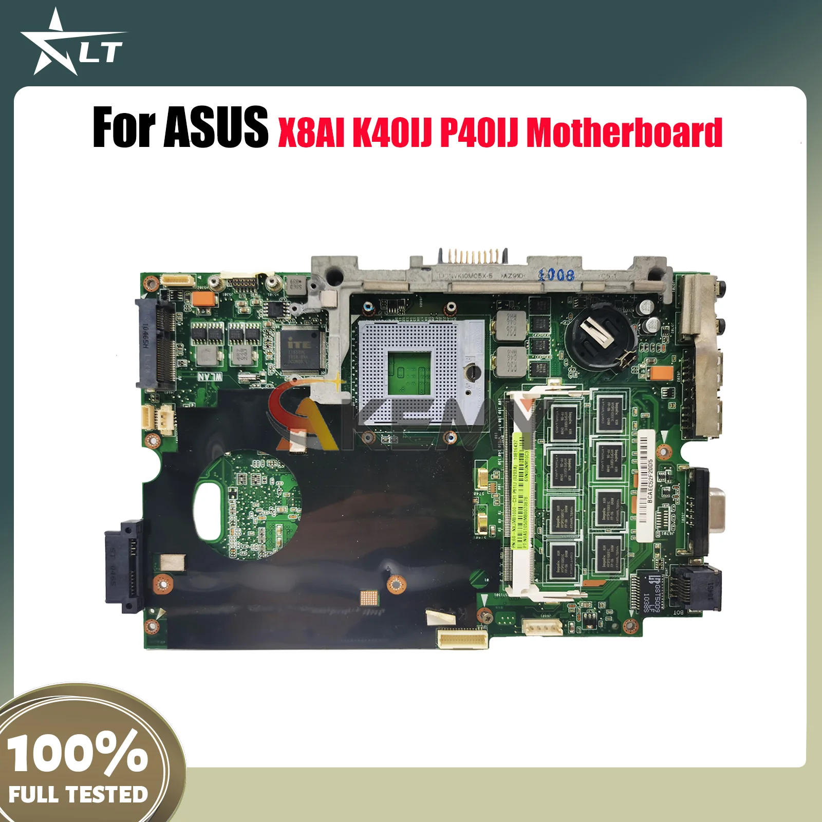 K40IJ Laptop Motherboard For ASUS X8AI K40I K40ID K40IJ K40IN K40IE Notebook Mainboard 100% tests OK fast shipping Top quality
K40IJ Laptop Motherboard For ASUS X8AI K40I K40ID K40IJ K40IN K40IE Notebook Mainboard 100% tests OK fast shipping Top quality